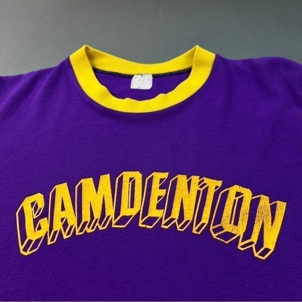 Vintage 1980s Single Stitched Graphic Color Blocked Tee Shirt 🍇 🍋 - Picture 4 of 7
